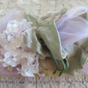 Kirks Folly Barrette White Lilac NEW In Plastic Case