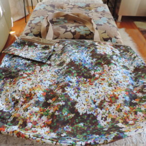 Le Sport Sac “Large Shopper” Water Color Print Bag NEW