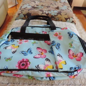 Le Sport Sac Butterfly & Floral Print Bag